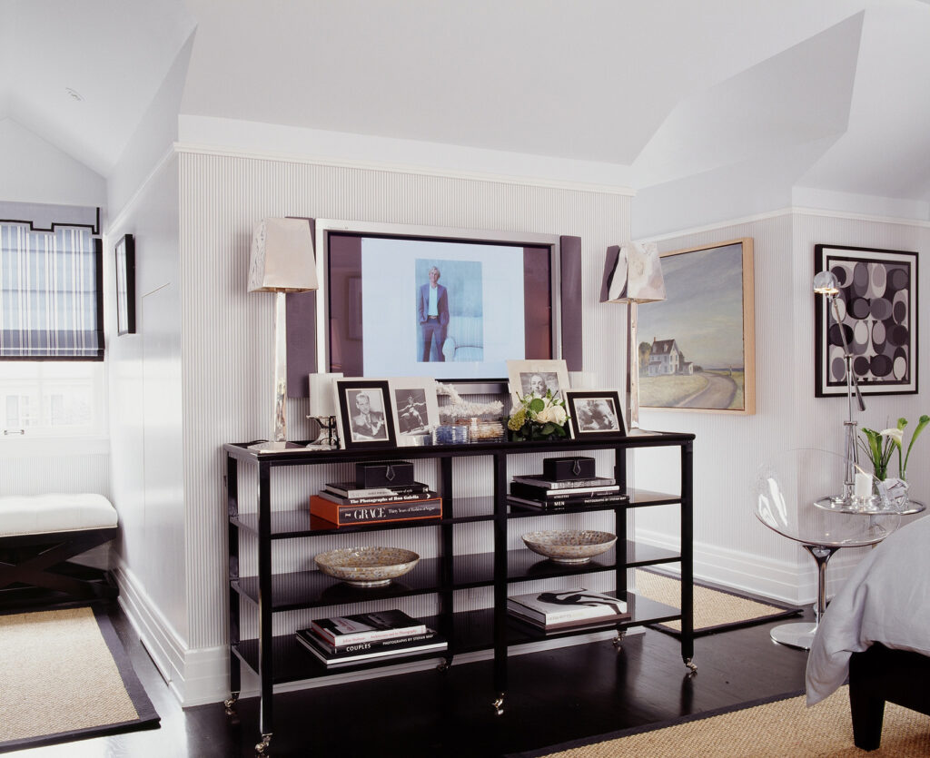 Barclay Butera classic bedroom sidetable