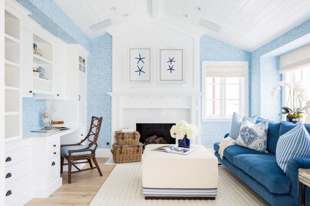 My Life in Blue & White bedroom