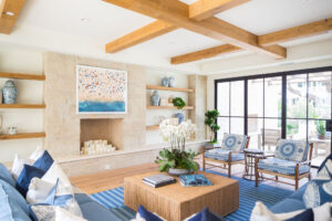 My Life in Blue & White living room