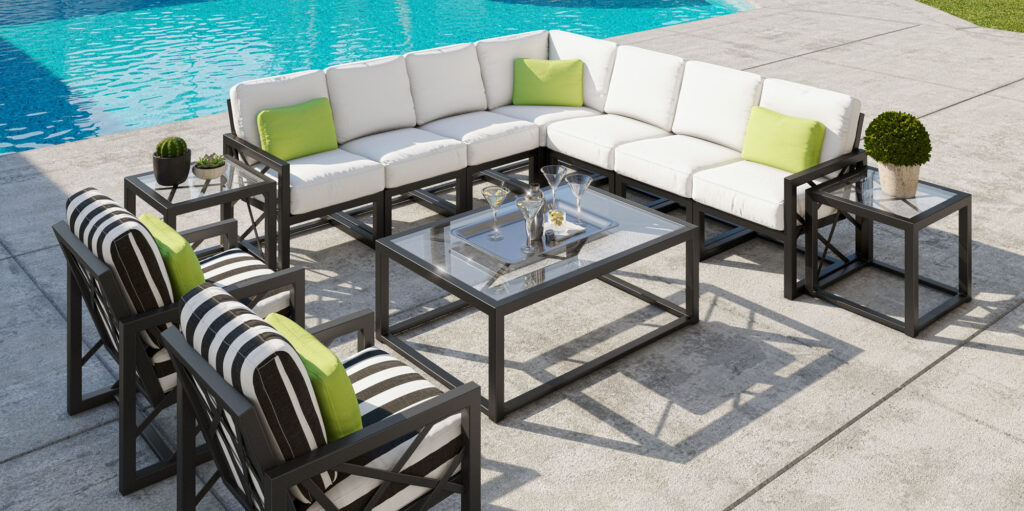 Palm Springs sling sectional