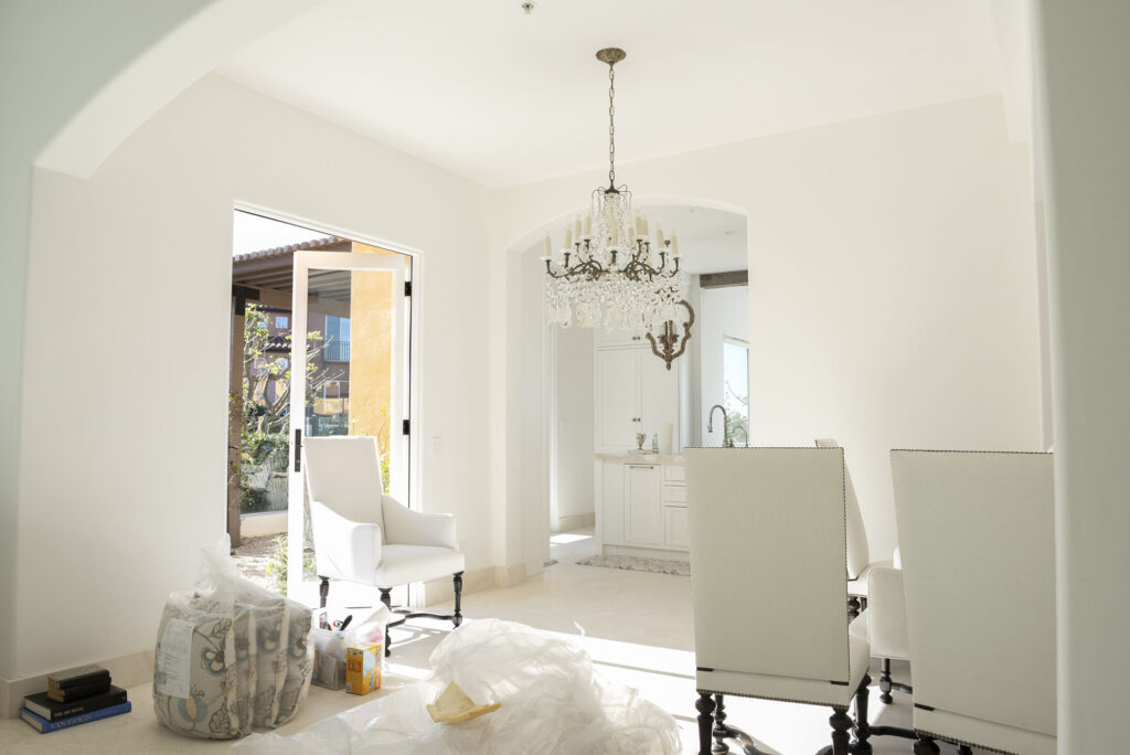 dining room installation day