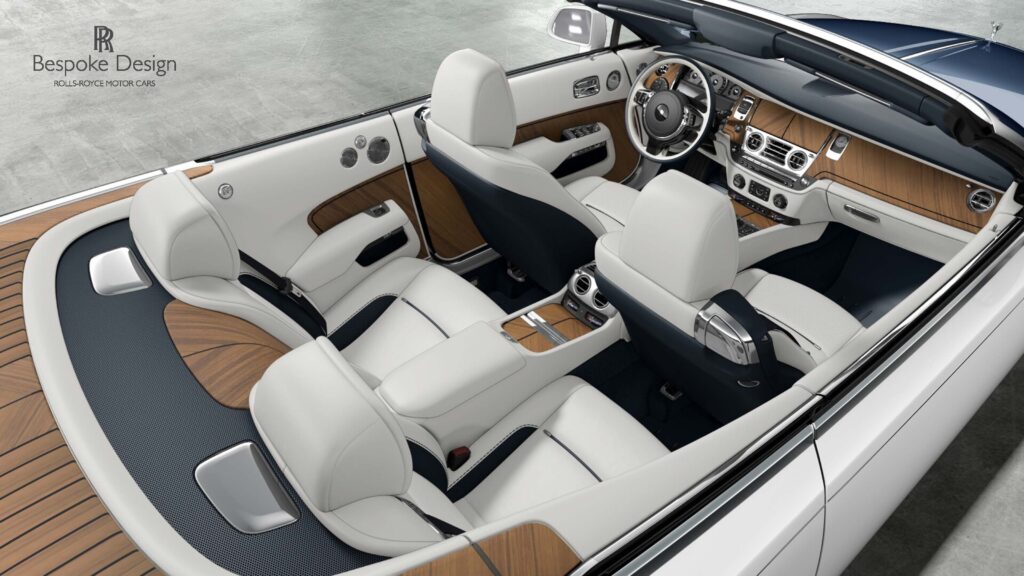 Barclay Butera Custom Rolls-Royce Dawn interior
